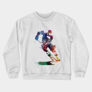 hockey player #hockey #sport Crewneck Sweatshirt